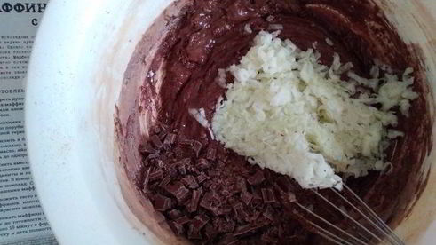 шоколадные маффины с цукини