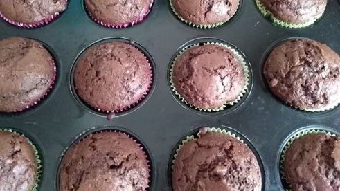 шоколадные маффины с цукини
