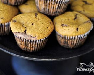 Тыквенные маффины с Нутеллой