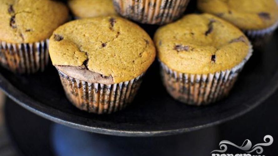 Рецепт тыквенных маффинов с нутеллой