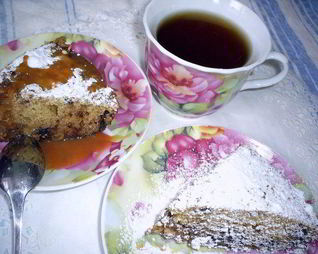 Быстрый манник с шоколадом и изюмом