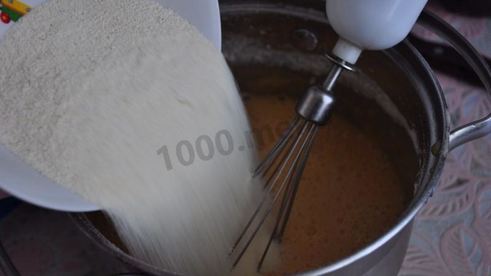 быстрый пирог манник с вареньем