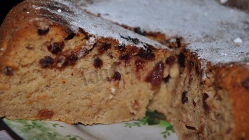 быстрый пирог манник с вареньем