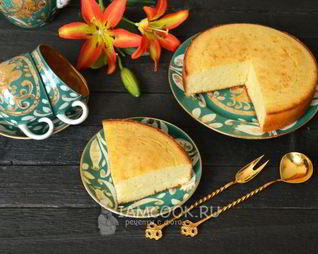 Классический манник на кефире без муки