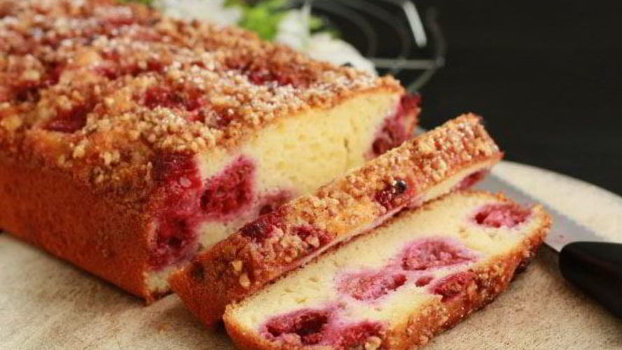 Рецепт малинового манника