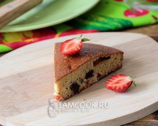 Манник на кефире с изюмом