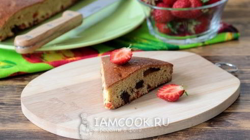 манник на кефире с изюмом