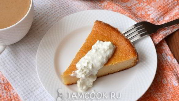 Рецепт Манника на кефире с творогом