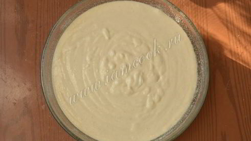 манник на кефире с творогом