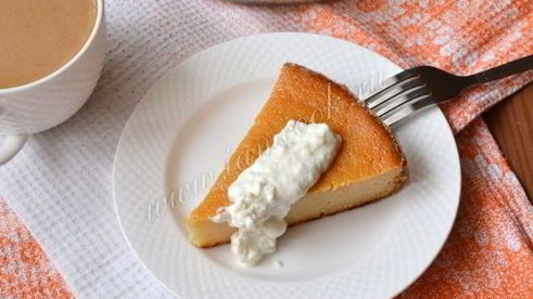 манник на кефире с творогом