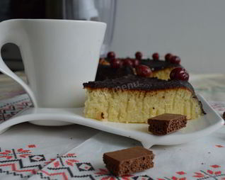 Манник на сковороде