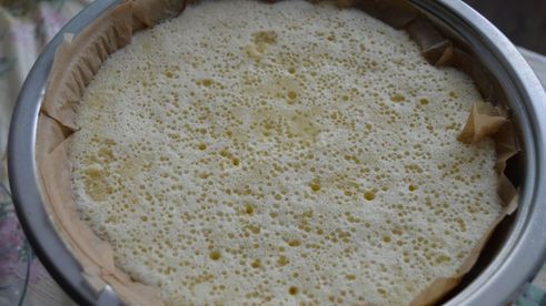 манник на сковороде