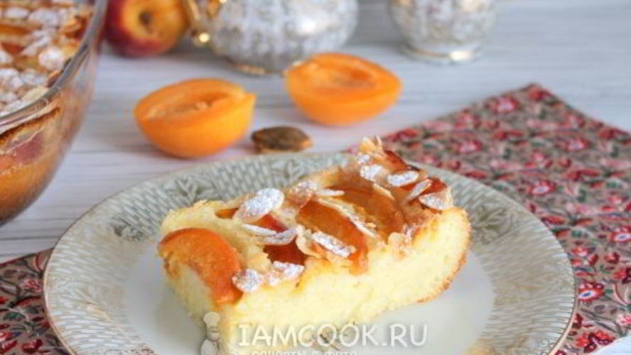 Рецепт манника с абрикосами