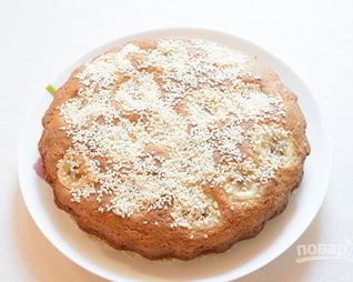 Манник с бананом на кефире