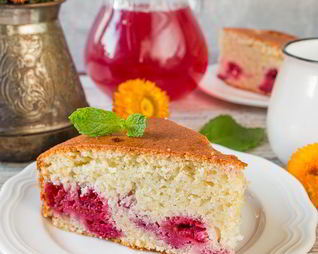 Манник с малиной