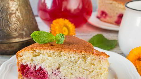 манник с малиной