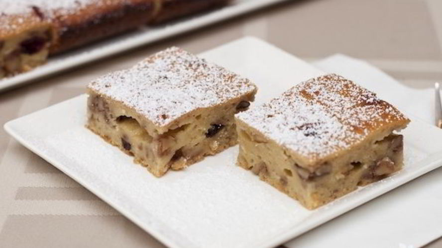 Рецепт манника с орехами