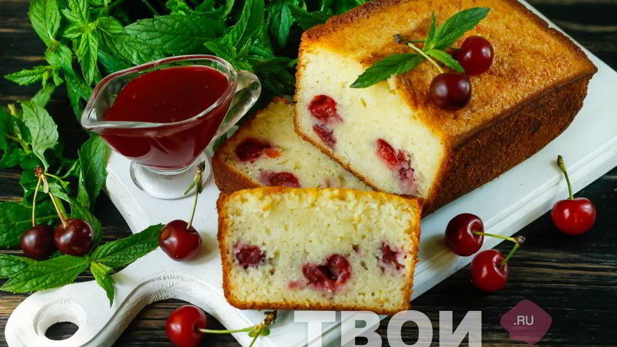 Рецепт манника с вишней