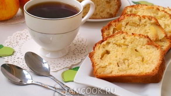 Рецепт Манника с яблоками на кефире