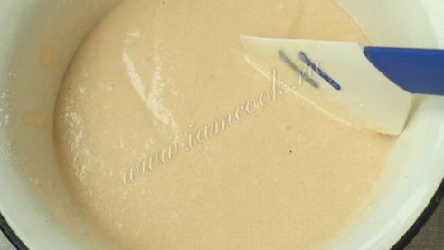 манник с яблоками на кефире