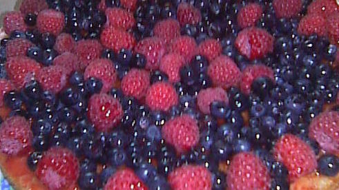 манник с ягодами