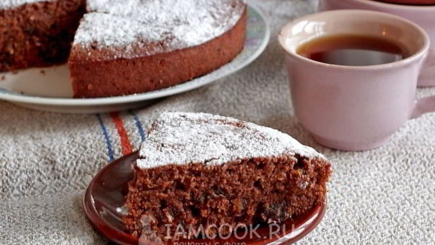 Рецепт манника шоколадного с финиками и миндалем