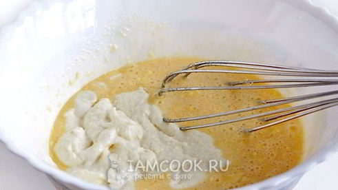 манник шоколадный с финиками и миндалем