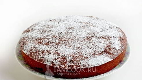 манник шоколадный с финиками и миндалем