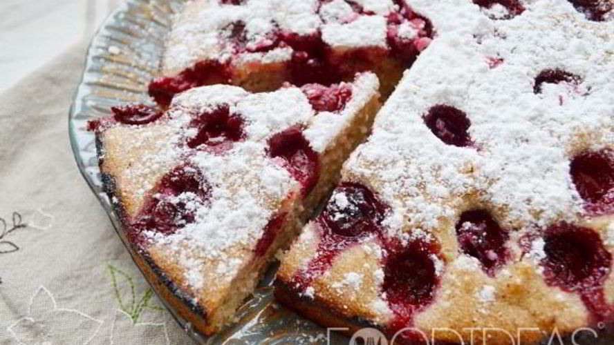 Рецепт постного манника с вишней