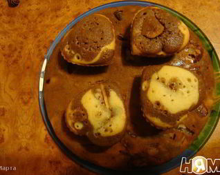 Цветной яблочный манник