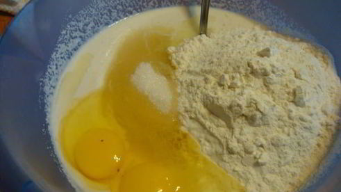 цветной яблочный манник