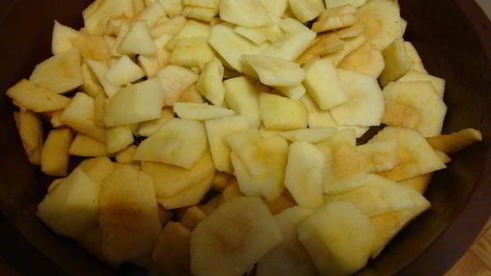 цветной яблочный манник