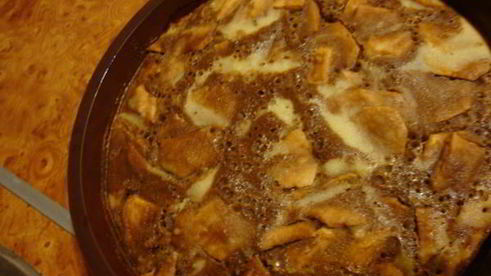 цветной яблочный манник