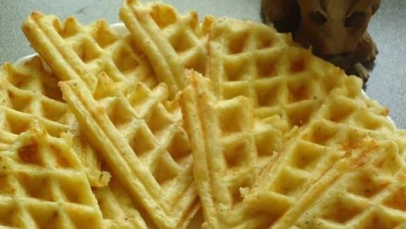 Рецепт Кабачкова-сырных оладушки в вафельнице