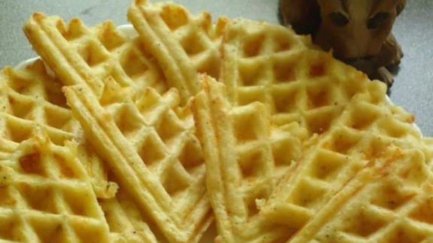 Рецепт кабачкова-сырных оладушки в вафельнице