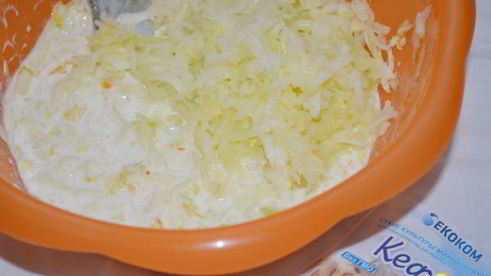 кабачково-яблочные оладушки с апельсиновой цедрой