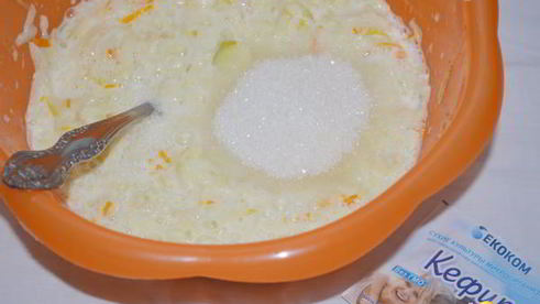 кабачково-яблочные оладушки с апельсиновой цедрой