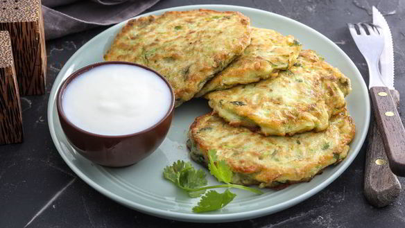 Рецепт Кабачковых оладий с чесноком