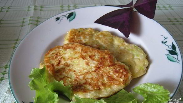 Рецепт Кабачковых оладий с сыром