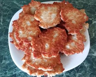 Картофельно-куриные оладьи