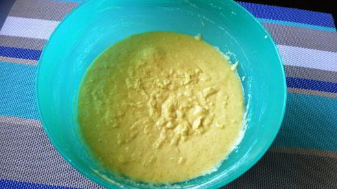 кукурузные оладьи с апельсином