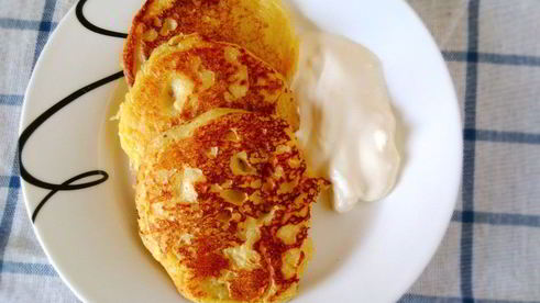 кукурузные оладьи