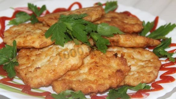 Рецепт Куриных оладушек Солнышко