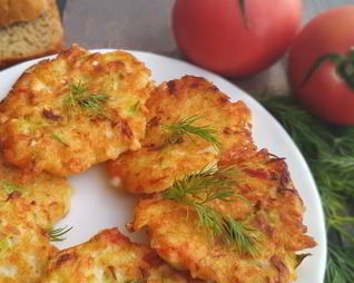 Нежнейшие крабовые оладушки