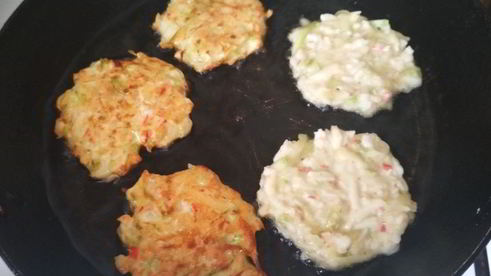 нежнейшие крабовые оладушки