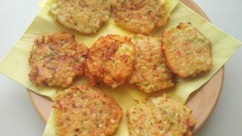 нежнейшие крабовые оладушки