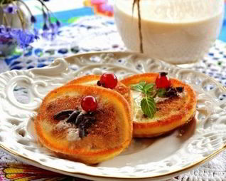 Оладушки на ряженке