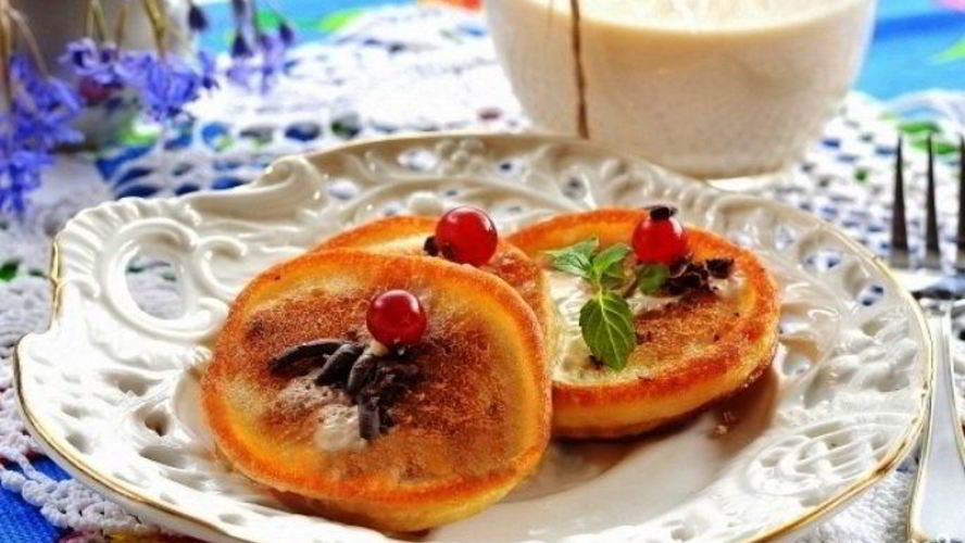 Рецепт оладушек на ряженке