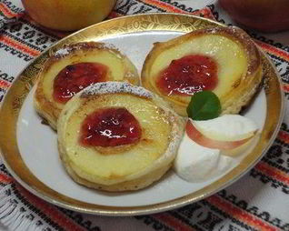 Оладушки с яблочками