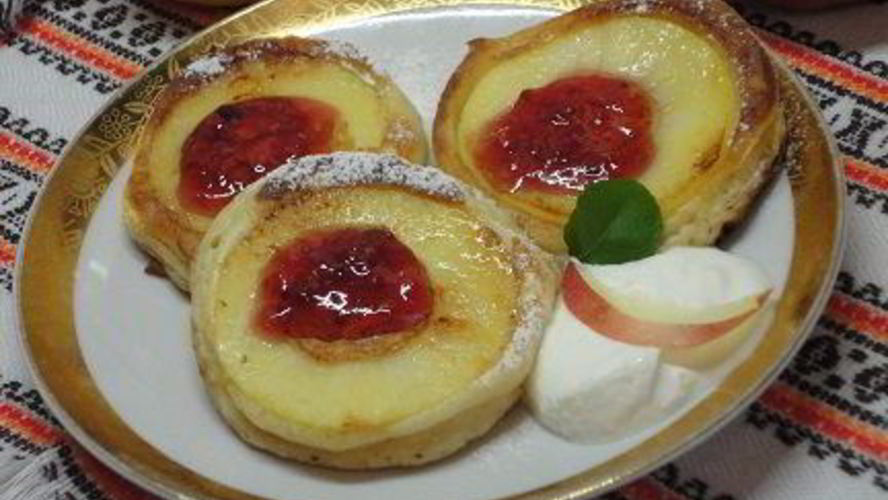 Рецепт оладушек с яблочками